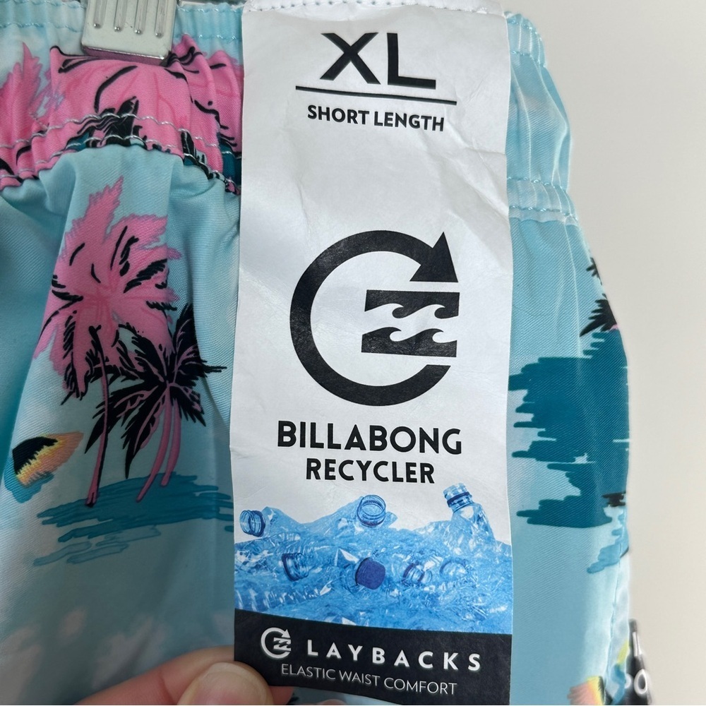 NWT Billabong Tropical Print Men's Swim Shorts XL - Picture 2 of 9